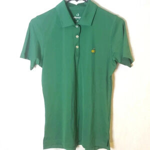 Masters Tech Green UPF Protection Performance Polo Golf Shirt SZ M Womens